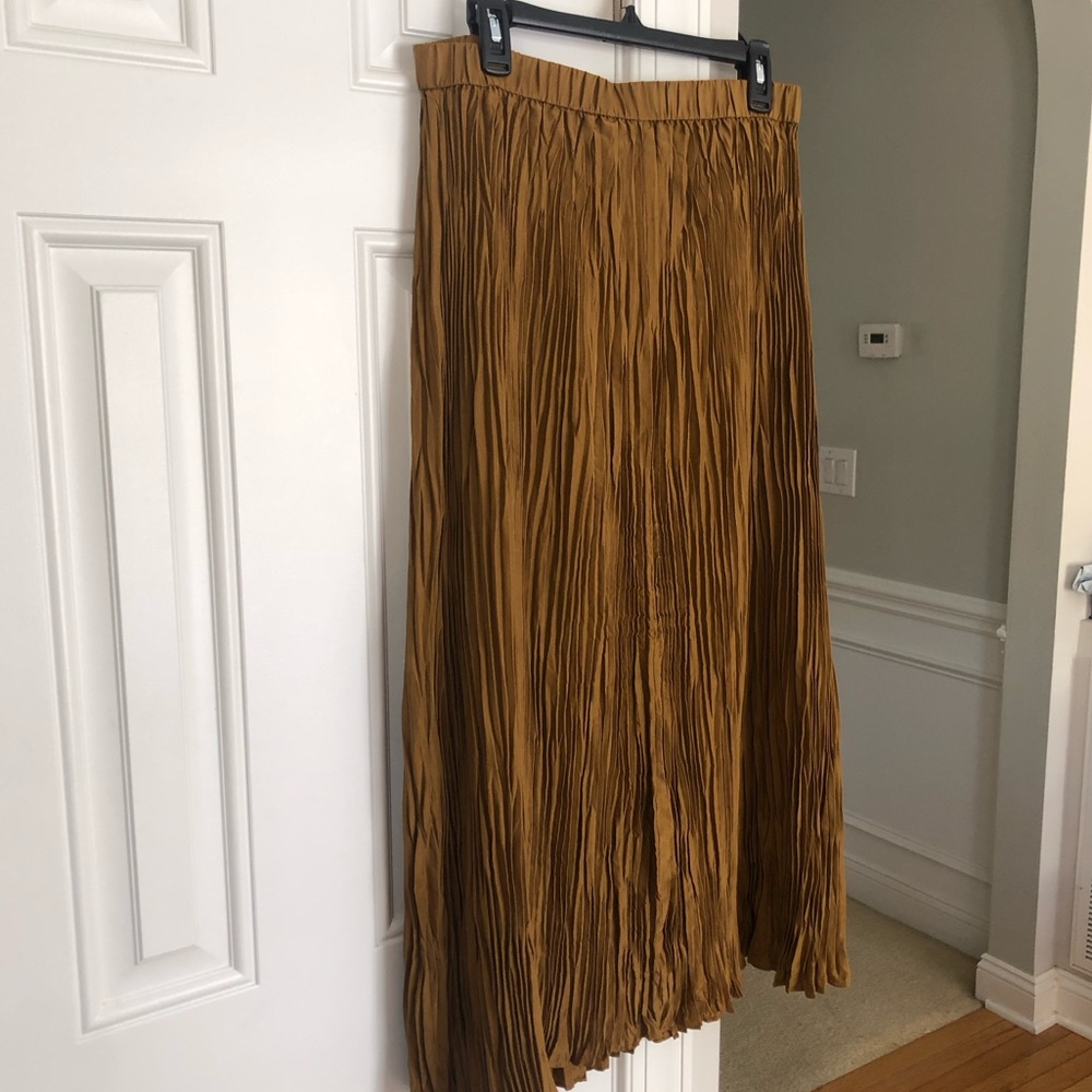 New: Eileen Fisher Crushed Silk Maxi Skirt. Size 6 / 8 - Picture 3 of 12